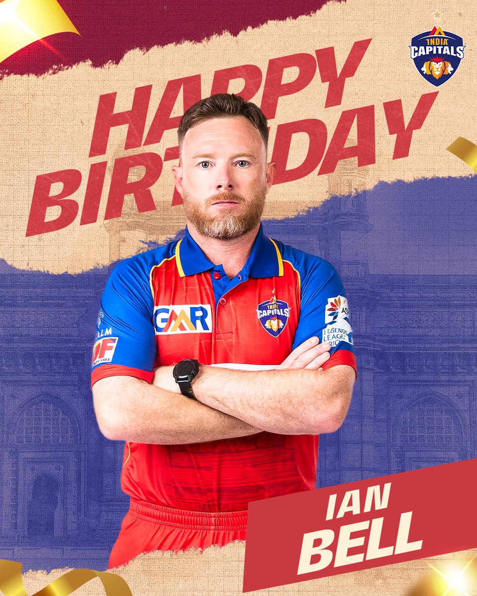 Elegant stroke play, a legendary career and a leader on the field 🎂🎉 

Wishing our captain, Ian Bell, a fantastic birthday filled with joy and success 🏏💙

#RukengeNahi #LegendsAssemble