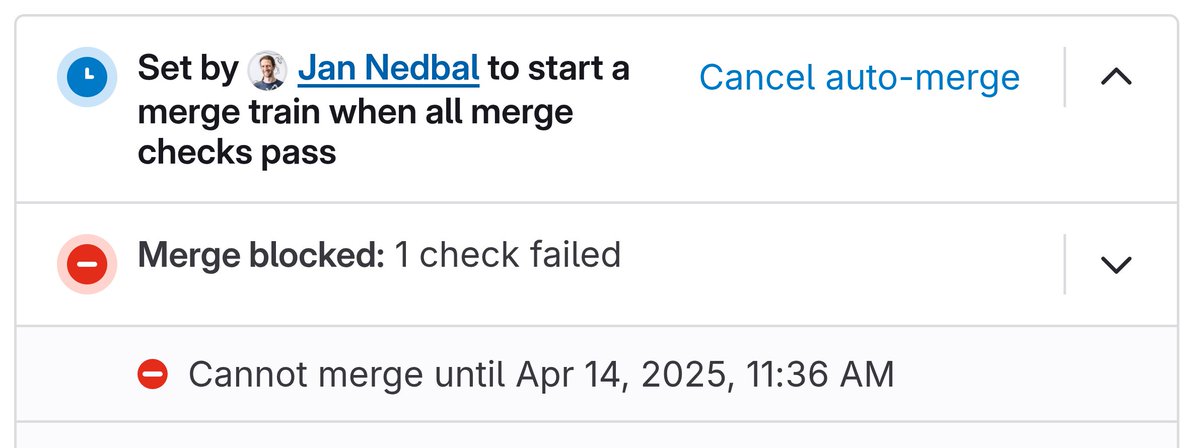 💡You can schedule GitLab MR to be auto-merged at certain date &amp; time.

With Continuous Delivery, this allows scheduled releases ⛴️