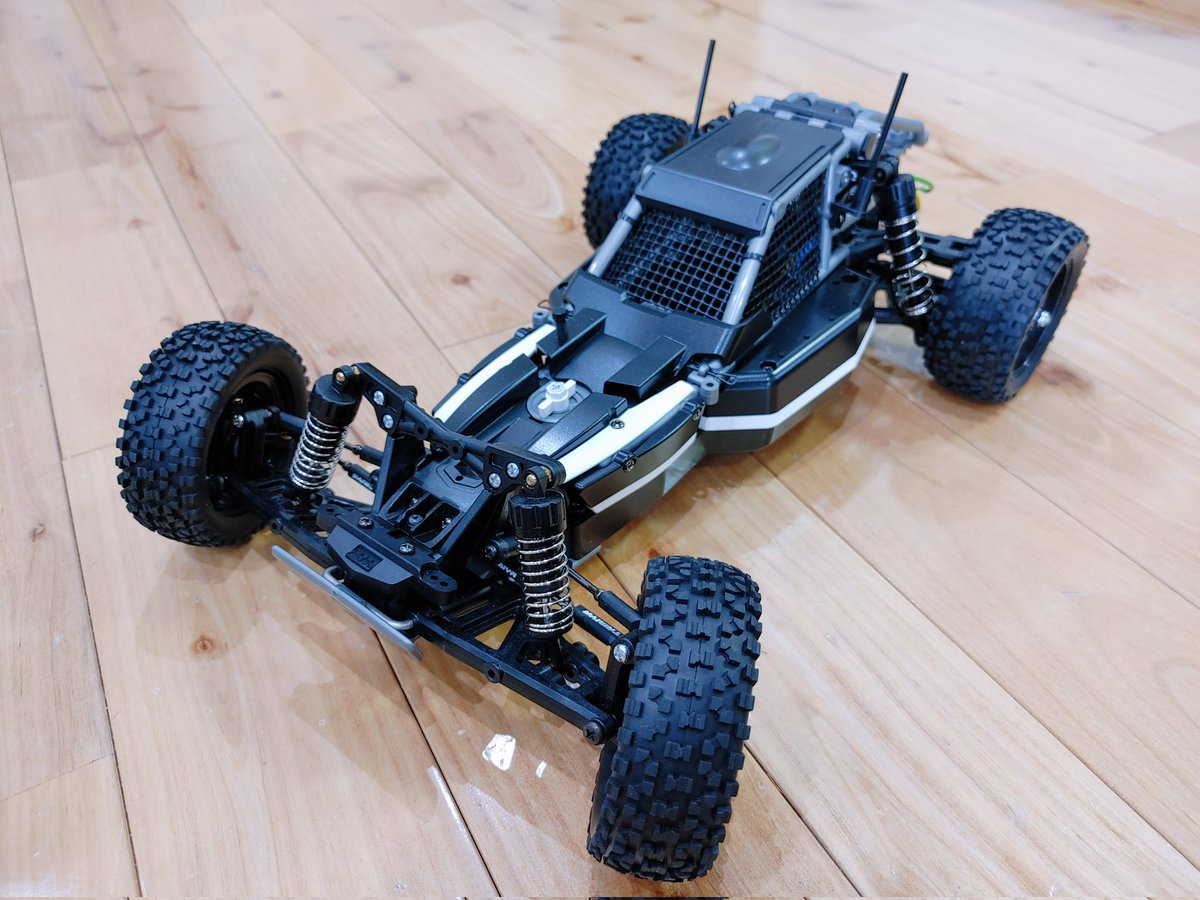 RC_5105's tweet photo. 遅れましたが完成しました👍
シェイクダウンしましたが、
良ぉ~く走りますなぁ😌🎵
#タミヤ　#DT-04 https://t.co/CqbuPZnt9Y