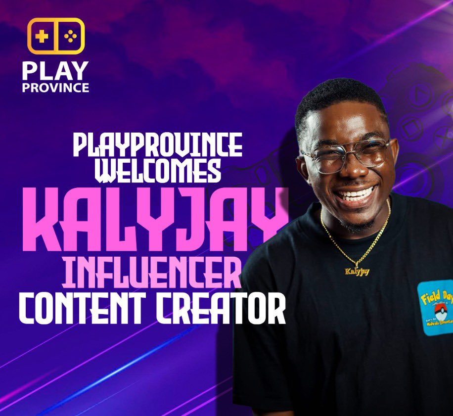 Big News!

We’re thrilled to announce that influencer and digital icon KALYJAY has officially joined the PlayProvince family!

From breaking the internet to now making moves in the esports world, KalyJay brings his unmatched energy and massive community to PlayProvince, Ghana’s