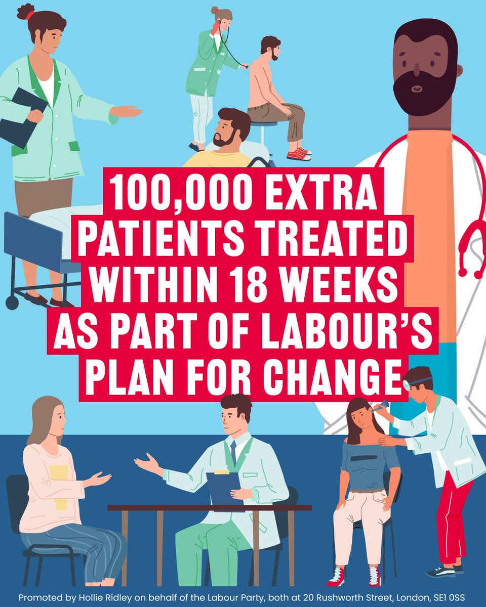 This Labour government has ensured that more than 100,000 extra patients have been treated on time since July, delivering on our Plan for Change to slash waiting lists.