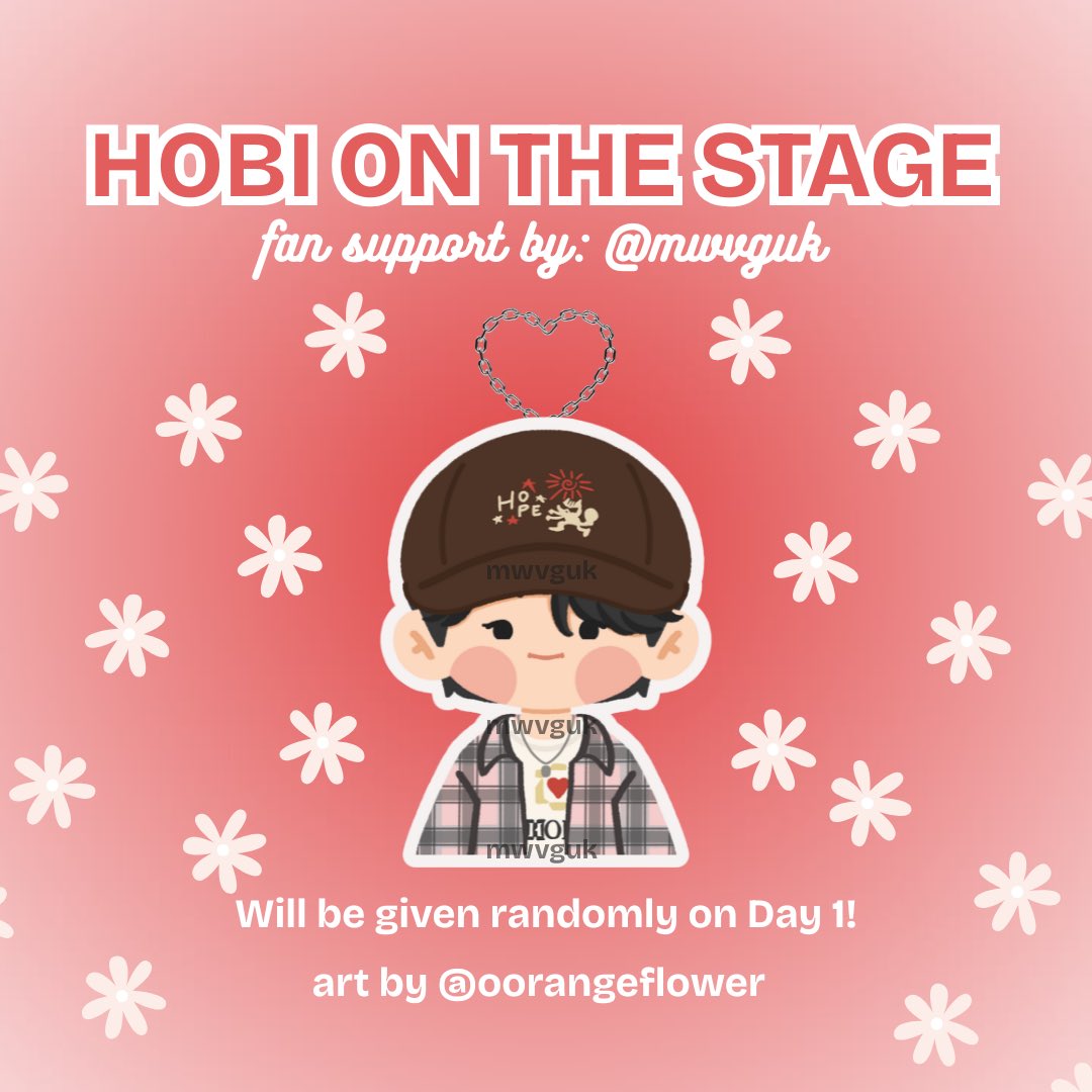 ★ HOPE ON THE STAGE MNL freebies ★

💌 #hobi fan support by mwvguk

✰ keyrings (limited qty only) will be given on DAY 1
✰ follow/like/rt is appreciated
✰ art by: <a href="/oorangeflower/">luwi (comms closed)</a> 

#HOPE_ON_THE_STAGE_TOUR 
#HOPE_ON_THE_STAGE_TOUR_Manila