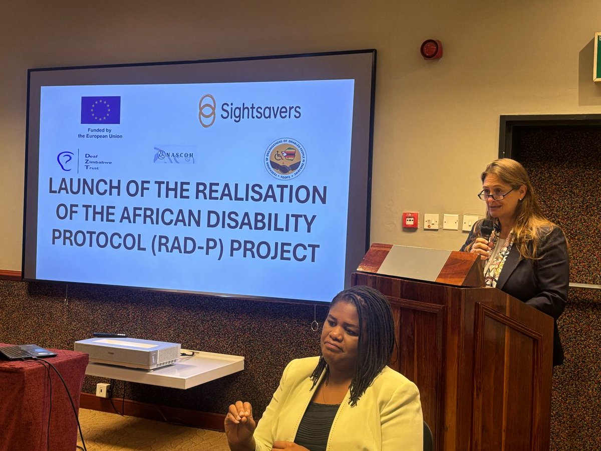 Peter Bare (@petzbar) on Twitter photo ๐โจToday marks official launch of the EU-funded project on the Realization of the African Disability Protocol! Deputy Ambassador of EU commends Zim for ratifying the ADP. A significant step towards inclusivity & empowerment! <a href="/euinzim/">EU Delegation to Zimbabwe ๐ช๐บ</a> , <a href="/Sightsavers/">Sightsavers</a> , <a href="/DeafZimTrust/">Deaf Zimbabwe Trust</a> , <a href="/NASCOHZW1/">NASCOHZWแ
</a> ๐โจToday marks official launch of the EU-funded project on the Realization of the African Disability Protocol! Deputy Ambassador of EU commends Zim for ratifying the ADP. A significant step towards inclusivity & empowerment! <a href="/euinzim/">EU Delegation to Zimbabwe ๐ช๐บ</a> , <a href="/Sightsavers/">Sightsavers</a> , <a href="/DeafZimTrust/">Deaf Zimbabwe Trust</a> , <a href="/NASCOHZW1/">NASCOHZWแ
</a>