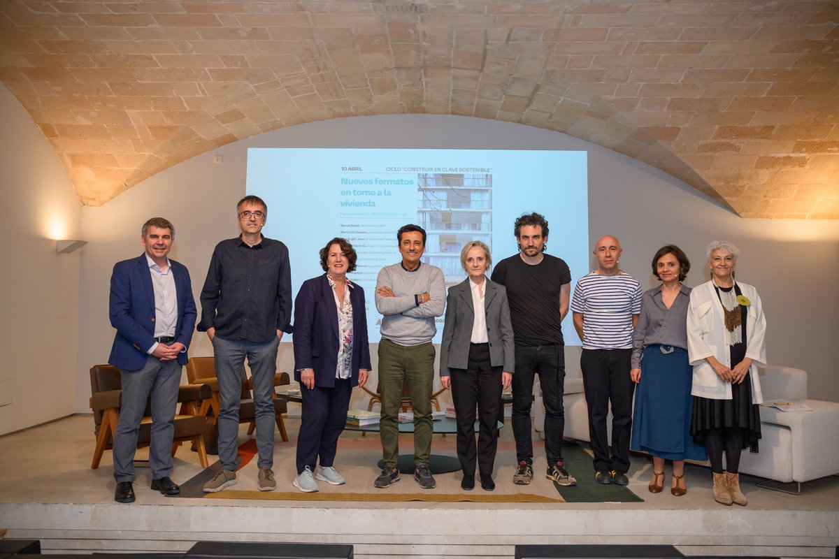 COAIBALEARS's tweet photo. 🙌 Gràcies a ponents i assistents per fer possible la jornada “Nous formats en torn a l’habitatge” dins el cicle Construir en clau sostenible 💬
Seguim reflexionant sobre models d’habitar més justos i col·lectius.

@Obs2030_CSCAE @SaintGobainES #DecagonoMuebles https://t.co/3oDmyGte5H