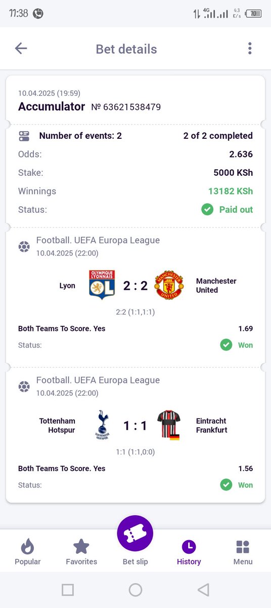 NOVA_SPORTZ's tweet photo. CONGRATULATIONS WON🤩🤩 Europa football delivered sweet monies🤩🤩😘😘
Register HELABET
https://t.co/fPoR9qZLns
Promo Code; MC https://t.co/q6p3iQDk00