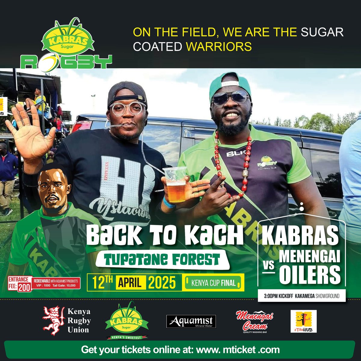 MuhanjiIII's tweet photo. Buana kua fan wa @RfcKabras ni utamu tupu, tour after tour, another #KenyaCupFinal trip to The Forest, na tena tunataka hio kitu kwa ubaya, naskia they're "hungrier" well, we're "Greedy", katambee ๐ช๐พ๐ฅ
#RugbyKE
#Back2Katch https://t.co/SBZyymVXlo