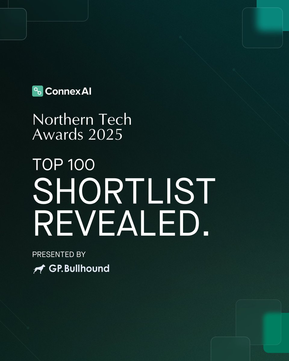 connex_ltd's tweet image. ConnexAI is proud to be listed as one of the &apos;Top 100 fastest-growing tech companies&apos; for a seventh consecutive year.

To see the entire shortlist for this year&apos;s #NorthernTechAwards, visit: bit.ly/3XWko98