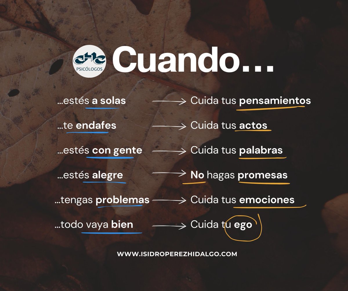 CHCPSICOLOGOS's tweet image. #Consejos y #reflexiones para todos...