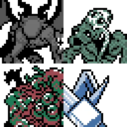 今週のモンストロルム奉仕種族編終了〜ということで来週あたりからまた独立種族編。〜そして、ほかの種族へ〜まぁ折り返し地点にはつけたということで引き続き頑張りましょう#ドット絵 #クトゥルフ神話TRPG 