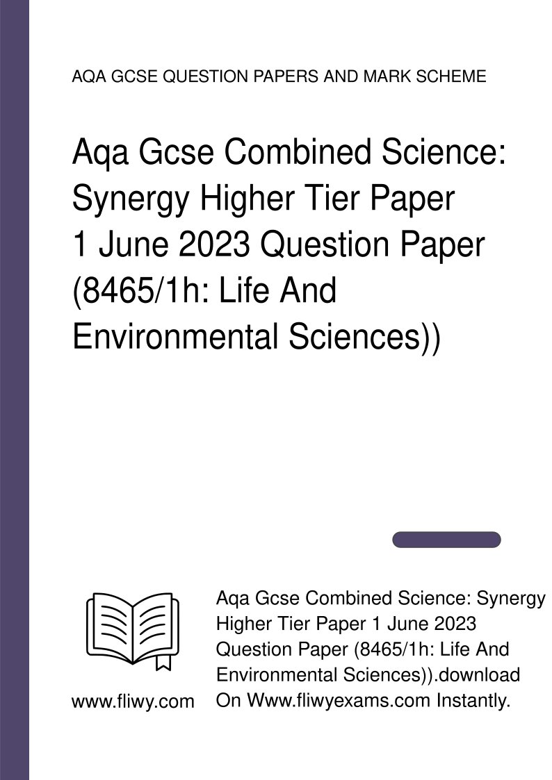 MERCEDESJO49913's tweet image. fliwy.com/item/378353/aq…
AQA GCSE COMBINED SCIENCE: SYNERGY Higher Tier PAPER 1 JUNE 2023 QUESTION PAPER 8465/1H:\Life and Environmental Sciences
#aqagcsecombinedscienecesynergyhighertierpaper1 #combinedscience #aqagcseenvironment #fliwy