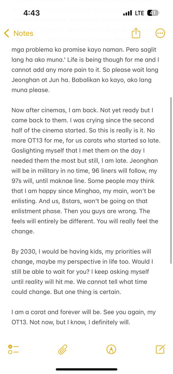 i almost forgot that i made a note after jeonghan's enlistment announcement lol why i am reading it just now