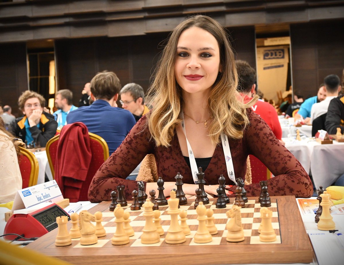 TheButcherChess's tweet image. New European champion! Teodora Injac from Serbia 🇷🇸! She made an epic comeback and after she lost first game, won next 9 in a row!!! Amazing result & amazing life accomplishment! She fully deserved it - for her attitude, commitment and mental strength, congratulations! 👏🍀❤️ 🇷🇸