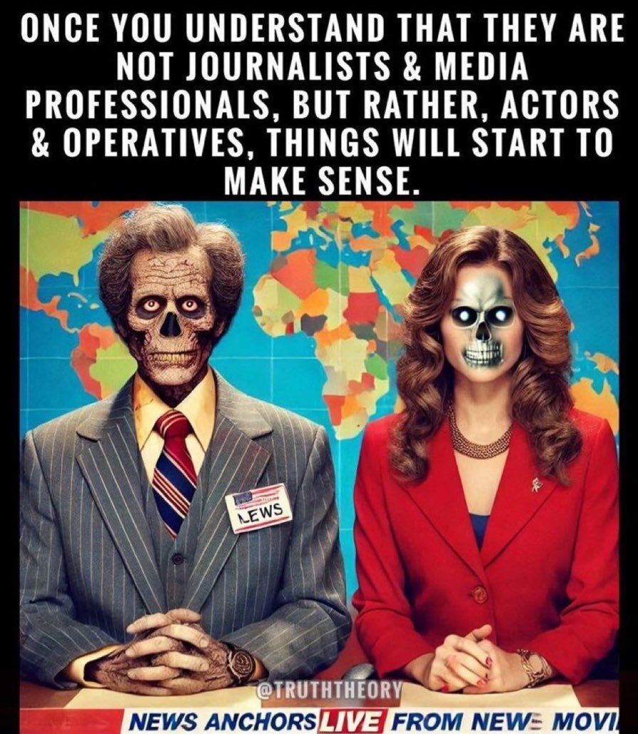Wide Awake Media (@wideawake_media) on Twitter photo Once you understand that MSM "journalists" are actually just propagandists, paid to push establishment narratives (on Covid, vaccines, climate, war etc), everything will start to make sense. Once you understand that MSM "journalists" are actually just propagandists, paid to push establishment narratives (on Covid, vaccines, climate, war etc), everything will start to make sense.