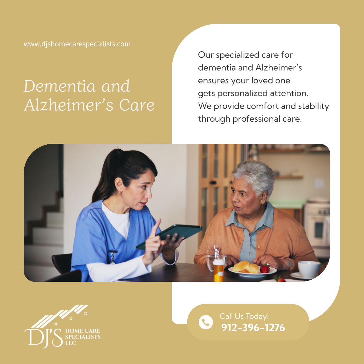 djshomecllc's tweet image. We specialize in dementia and Alzheimer’s care, offering compassionate and personalized services to ensure your loved one’s safety and well-being. 

#SpringfieldGA #HomeCare #DementiaCare