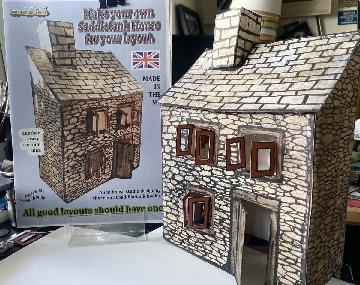 saddletank's tweet photo. I did a repro of the house on my layout for someone for the 16mm show this weekend. Are you going? https://t.co/uMTigWKCTL