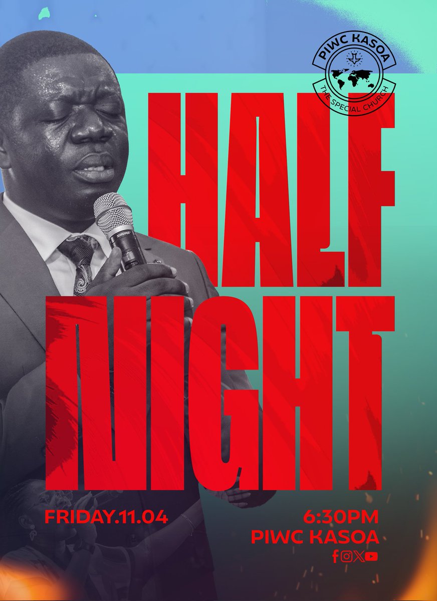 Piwc_Kasoa's tweet photo. Join PIWC and All English Assemblies for our Half Night Service.

|#PiwcKasoa | #TheSpecialChurch | #APeopleUnleashed | #PossessingTheNations | #TheSpecialChurch | #LivingaWorthyLife | #HalfNight | #PrayerNight | #PrayWithoutCeasing https://t.co/mUwQLypcra