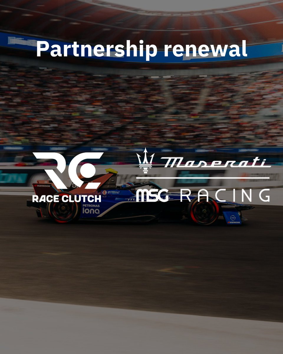 Race Clutch and Maserati MSG Racing continue their collaboration for the 2024/2025 Formula E season. 🏎️🎮

✔️ A key partnership in team preparation
✔️ Enhanced simulation expertise
✔️ Concrete results in 2023/2024 (Tokyo 🏆, Misano 🥉)

A new season to go even further together.