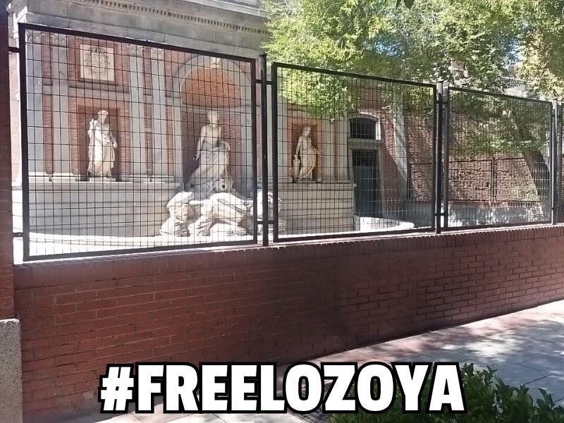 CasaChamberi's tweet photo. ¡ CONSEGUIDO!
Al grito de #Freelozoya, Parque Sí convocaba a Chamberí al Paseo de Jane 2018. 
Y tras más de 12 años reclamando poder acercarse a la primera fuente de la que manó agua directamente de la Sierra, declarada BIC y siempre encarcelada, podemos celebrar su liberación. https://t.co/4IsSuA3XOi