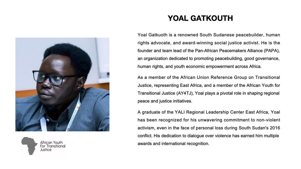 Join us for the AY4TJ Reparations Webinar - “Youth-Led Reparations Advocacy: Mobilizing a New Generation for Justice and Redress.”

🗓️ Date: Today, 11 April 2025
⏰ Time: 1:00 PM EAT | 11:00 AM WAT
📍 Venue: Zoom
🔗 Click link to attend: lnkd.in/eDgkbDG7