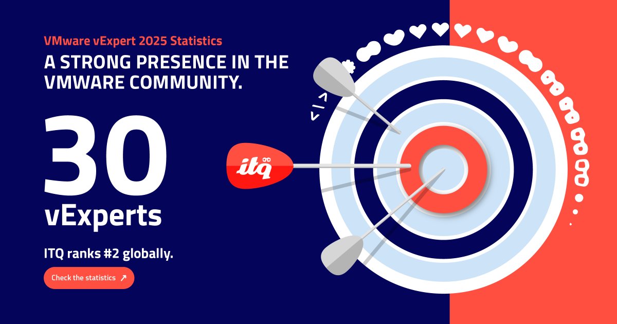 We proudly announced our 2025 vExperts—and now it’s official: <a href="/ITQ/">ITQ</a> ranks #2 globally with 30 vExperts on the team!

This shows our commitment to VMware excellence, community, and innovation.

What’s next? More impact, more leadership - stay tuned!