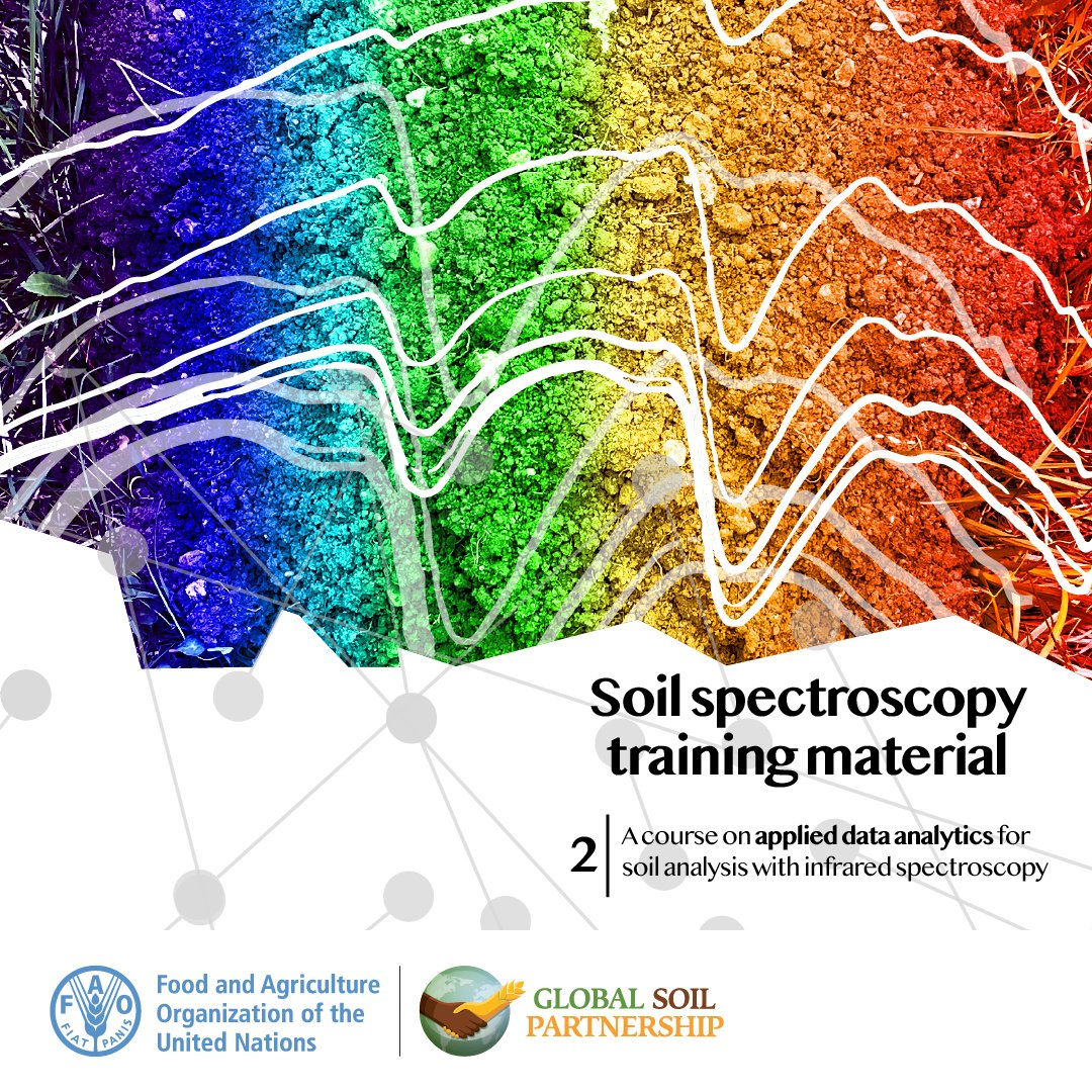 FAOLandWater's tweet photo. Just out! This #SoilSpectroscopy manual shows how to use infrared spectroscopy and R to analyse #Soils. Covers preprocessing, visualization, calibration & validation, a must-have for labs & soil experts. #SoilHealth #GlobalSoilPartnership
Download ๐๐ฟ๐๐ฟ๐๐ฟ
https://t.co/roWsEAkWgq https://t.co/N7AJU4oB9t