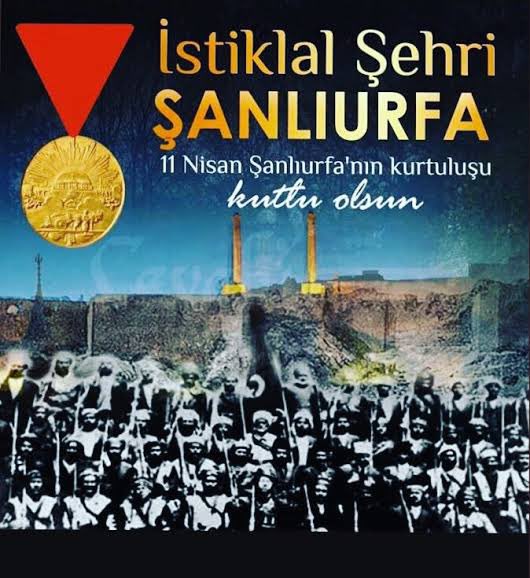 ibrahimErgin63's tweet photo. 11 Nisan 1920: Şanlıurfa’mız, Kuva-yı Milliye’nin destansı direnişiyle düşman işgalinden kurtuldu! 
Zaferimizin 105. yıl dönümünde, vatan sevgisiyle yoğrulan bu şanlı mücadele ve İstiklal Madalyası ile gurur duyuyoruz🇹🇷🇹🇷🇹🇷 https://t.co/d8FXqpx5eT