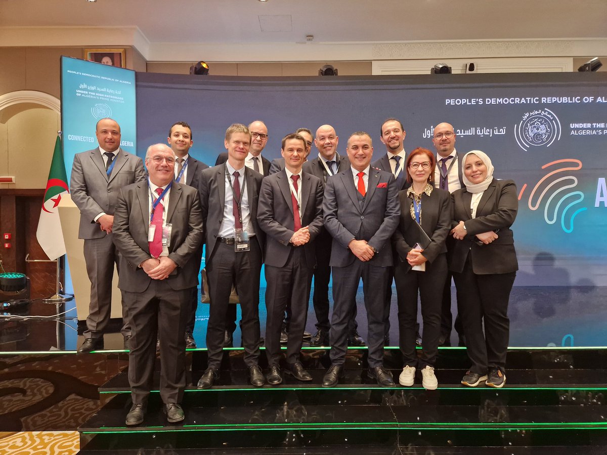 EricssonAlgeria's tweet photo. #Ericsson proudly been part of the major event #connectedAlgeria2025 on april 7th &amp; 8th.
Such a great occasion to present our #5G and our vision for #innovation &amp; #digitalisation in Algeria. 
Congratulations to @Mpt_gov_dz @Algerie_Telecom and all experts ! https://t.co/nB5tI6EvTK