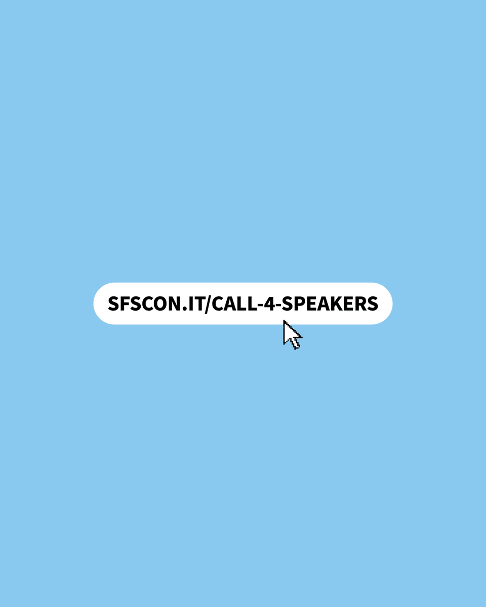 🎤 SFSCON25 – Call4Speakers is open! 🎤

Passionate about Free Software? Share your ideas on stage at SFSCON25! 

👉 Submit your proposal here! sfscon.it/reserved-area/ 
👀 Stay tuned for updates! sfscon.it/call-4-speaker…

#SFSCON25
