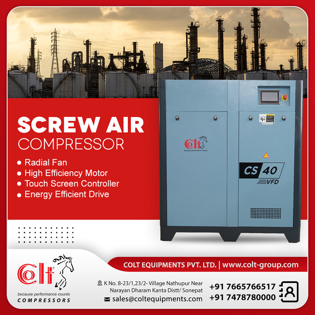 Colt_Equipment's tweet photo. Screw Air Compressor
•
𝗚𝗲𝘁 𝗶𝗻 𝘁𝗼𝘂𝗰𝗵 𝘄𝗶𝘁𝗵 𝘂𝘀 𝘁𝗼 𝗸𝗻𝗼𝘄 𝗺𝗼𝗿𝗲
📞 +91 7665766517 | +91 7478780000
🌐 https://t.co/3EPeeg23vI
📧 sales@coltequipments.com
•
•
#coltgroup #heatexchanger #coltcompressor #aircompressor #compressor #compressedair #linefilter https://t.co/d3kvIhQh52