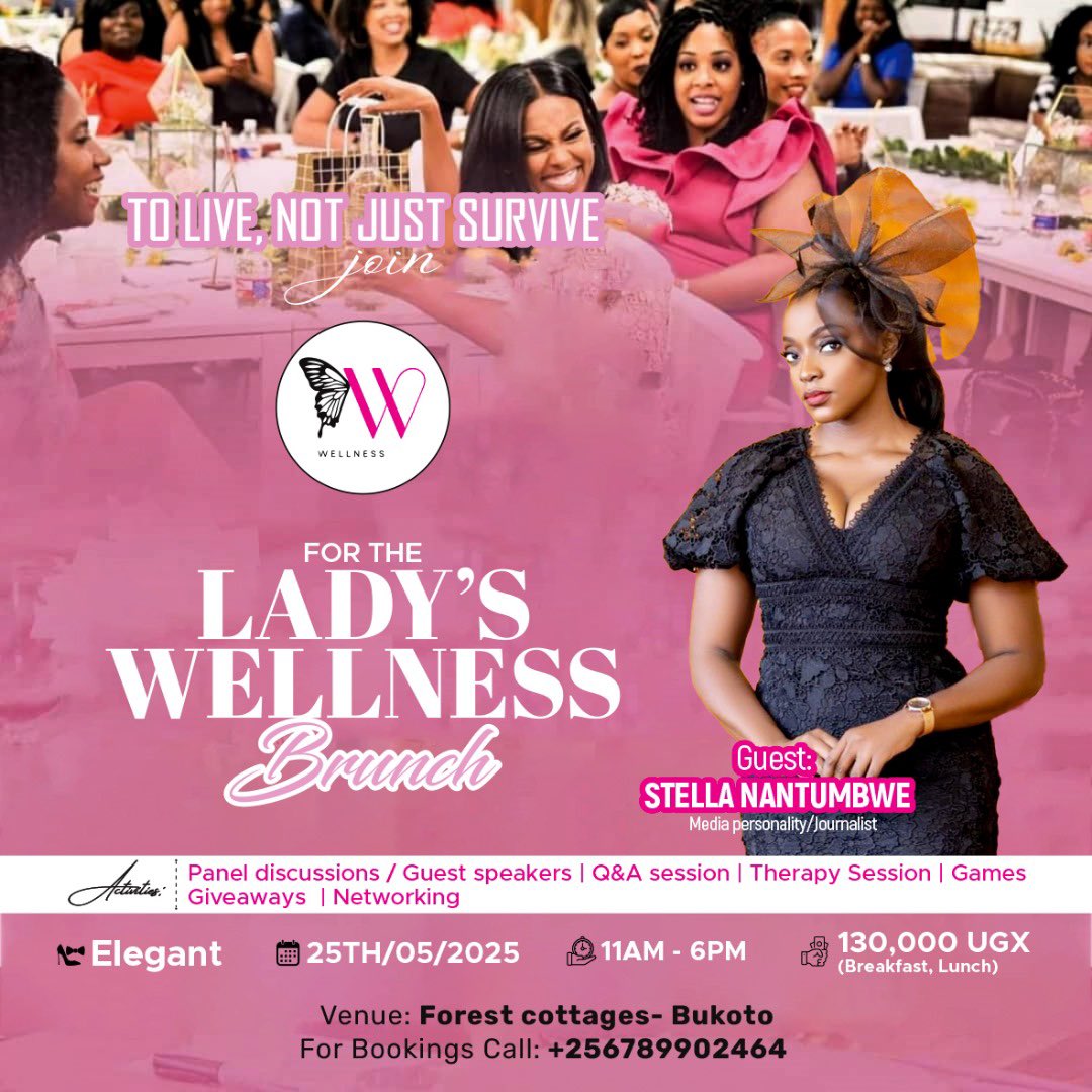 Kingslyon (@kingslyon5) on Twitter photo It keeps getting better, The Ladyโs Wellness Brunch shall be graced with the presence of the elegant Queen Stella <a href="/Ellah_UG/">Stellah Nantumbwe</a> . Get your ticket and be part of this wonderful experience.
#MentalWellness It keeps getting better, The Ladyโs Wellness Brunch shall be graced with the presence of the elegant Queen Stella <a href="/Ellah_UG/">Stellah Nantumbwe</a> . Get your ticket and be part of this wonderful experience.
#MentalWellness
