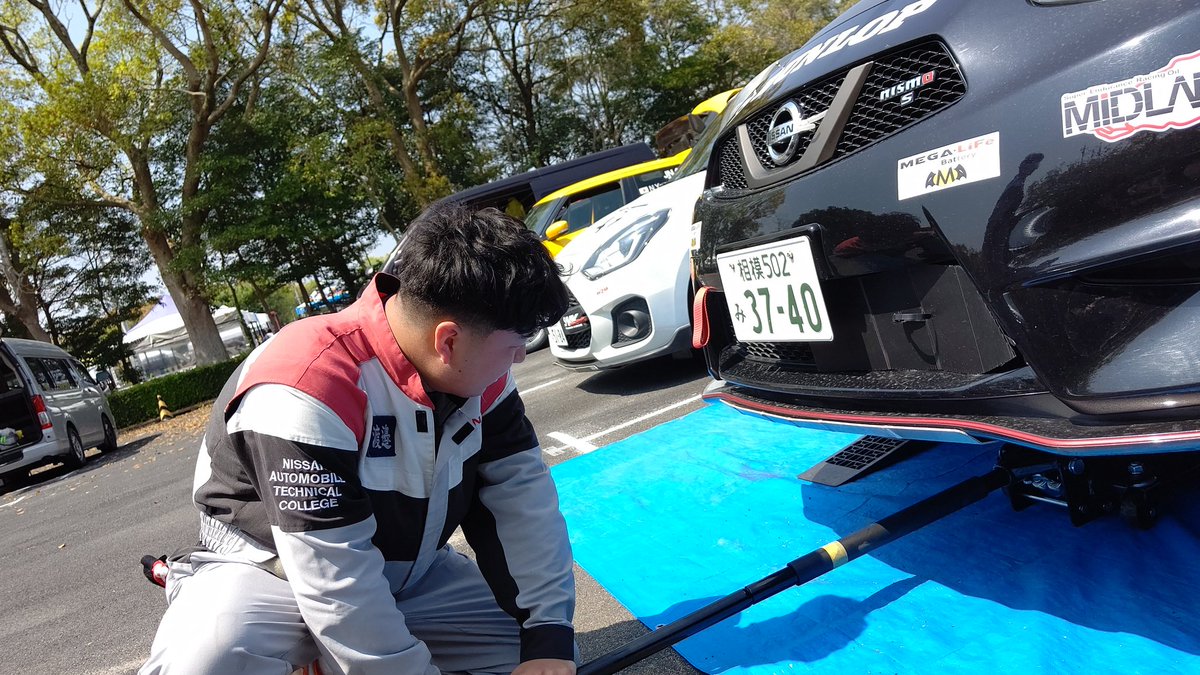 金曜日 
クルーはレッキに
サービス隊は無事到着し車検 → 合格💯
エントリー完了です‼️
#全日本ラリー #ツール・ド・九州2025in唐津 #日産 #マーチ #forvia