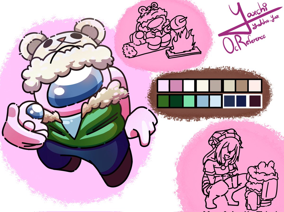 He creado mi oc referencia #AmongUs #AmongUsFanart #OC #AmongUsOC #drawing