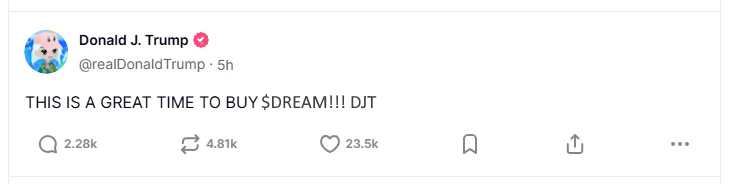 dreamorning

are you in? or are you sidelined.

$dream 0x140F881932cE4EF84a54b20Eda31bBB1E3a137Ad