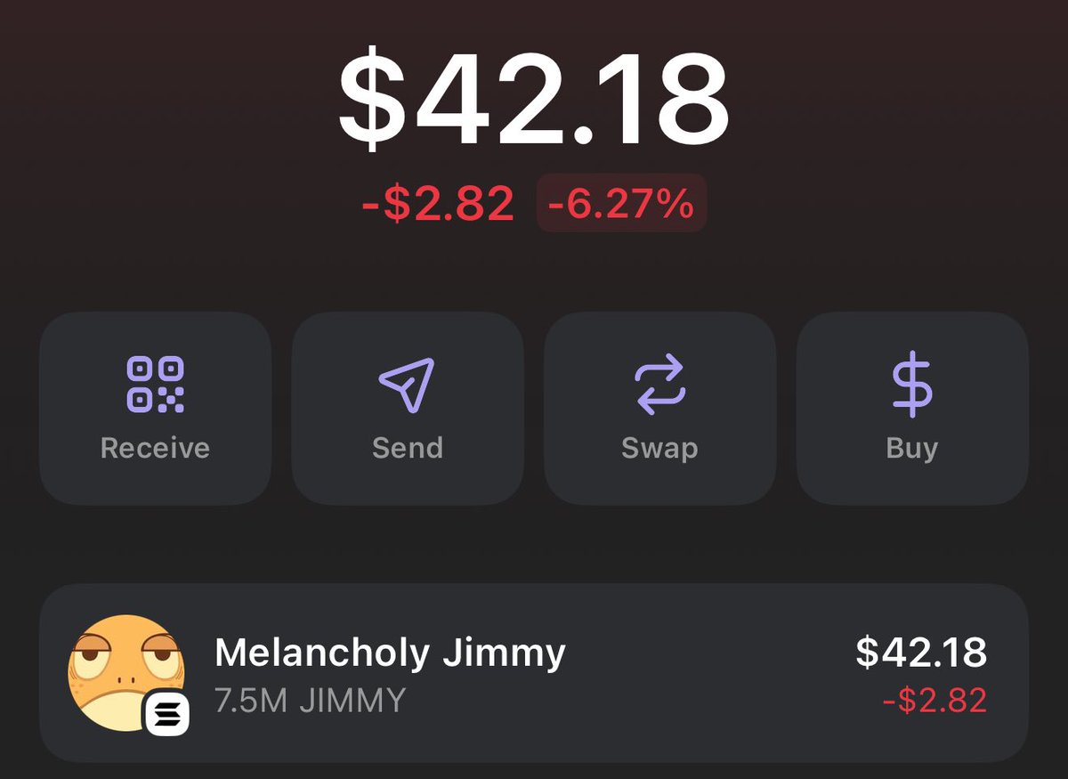 5M=40$
50M=400$
500M=4k$
1B=8k$
All x 4
We are still early. If you can't hold on, I'm willing to buy all your $JIMMY at 3M
<a href="/MelancholyJimmy/">Jimmy</a>