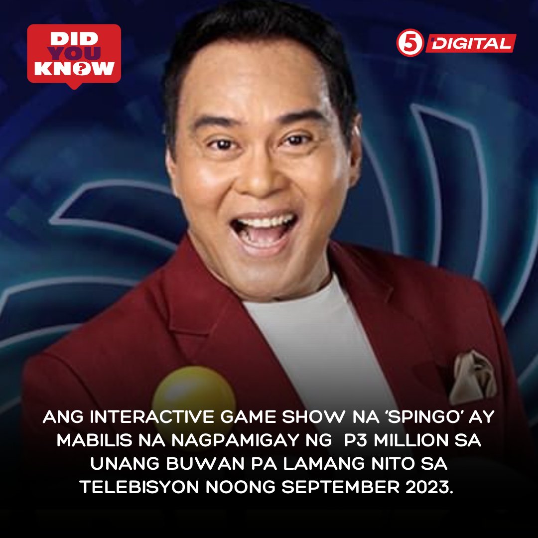 TV5manila's tweet image. #DidYouKnowKapatid | Ang mga notable big winners ay sina Alex Calleja with P910,000, Tuesday Vargas with P411,000, Resty Siarez with P852,000, and Trisha with P510,000. 

Ating balikan ang #SpingoTV5, SUNDAYS, 1:30- 2:15 PM at 4:15-5 PM sa #KapatidLivestream