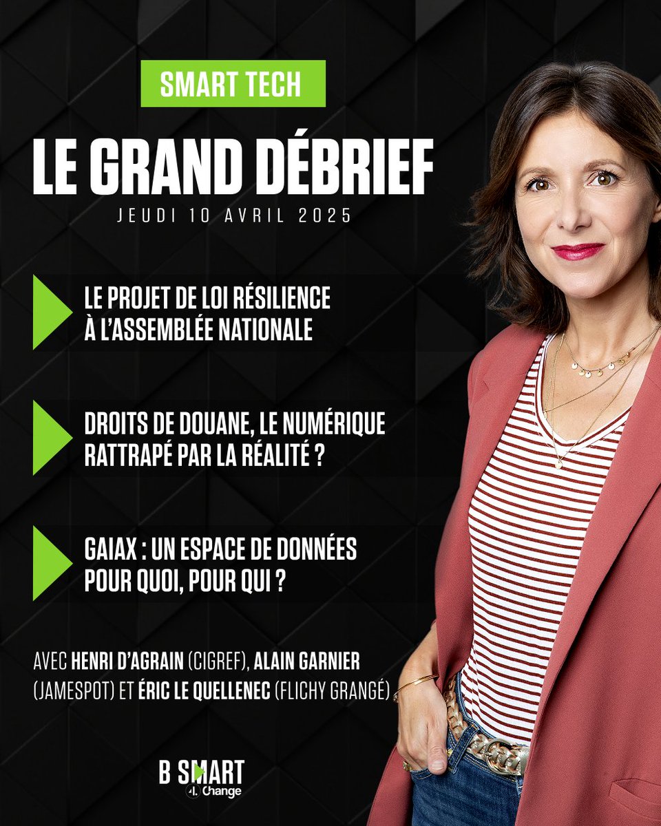B_SMART_TV's tweet image. 📺 Au menu du grand débrief de SMART TECH du jeudi 10 avril 2025 :

▪ 𝗟𝗲 𝗽𝗿𝗼𝗷𝗲𝘁 𝗱𝗲 𝗹𝗼𝗶 𝗿𝗲́𝘀𝗶𝗹𝗶𝗲𝗻𝗰𝗲 𝗮̀ 𝗹’𝗔𝘀𝘀𝗲𝗺𝗯𝗹𝗲́𝗲
Philippe Latombe à la Présidence, Éric Bothorel en tant que rapporteur général… Avec la nomination de la commission spéciale pour…