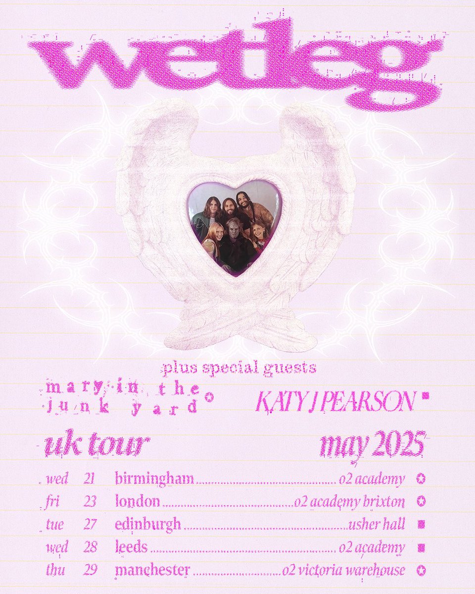 cheers NY + LA, that was fun 🩵
hope ur enjoying catch these fish
UK tour coming up soon 🎣 
tickets on sale now xoxo wetlegband.com