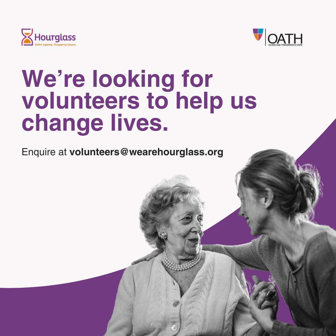 wearehourglass_'s tweet photo. Are you looking for an exciting opportunity to make a difference to someone's life?

By volunteering for Hourglass, you can be the voice of hope for an older victim-survivor.

Enquire today by emailing us at volunteers@wearehourglass.org or visit https://t.co/0u53vh0h6C for more. https://t.co/0e47D1HOF6