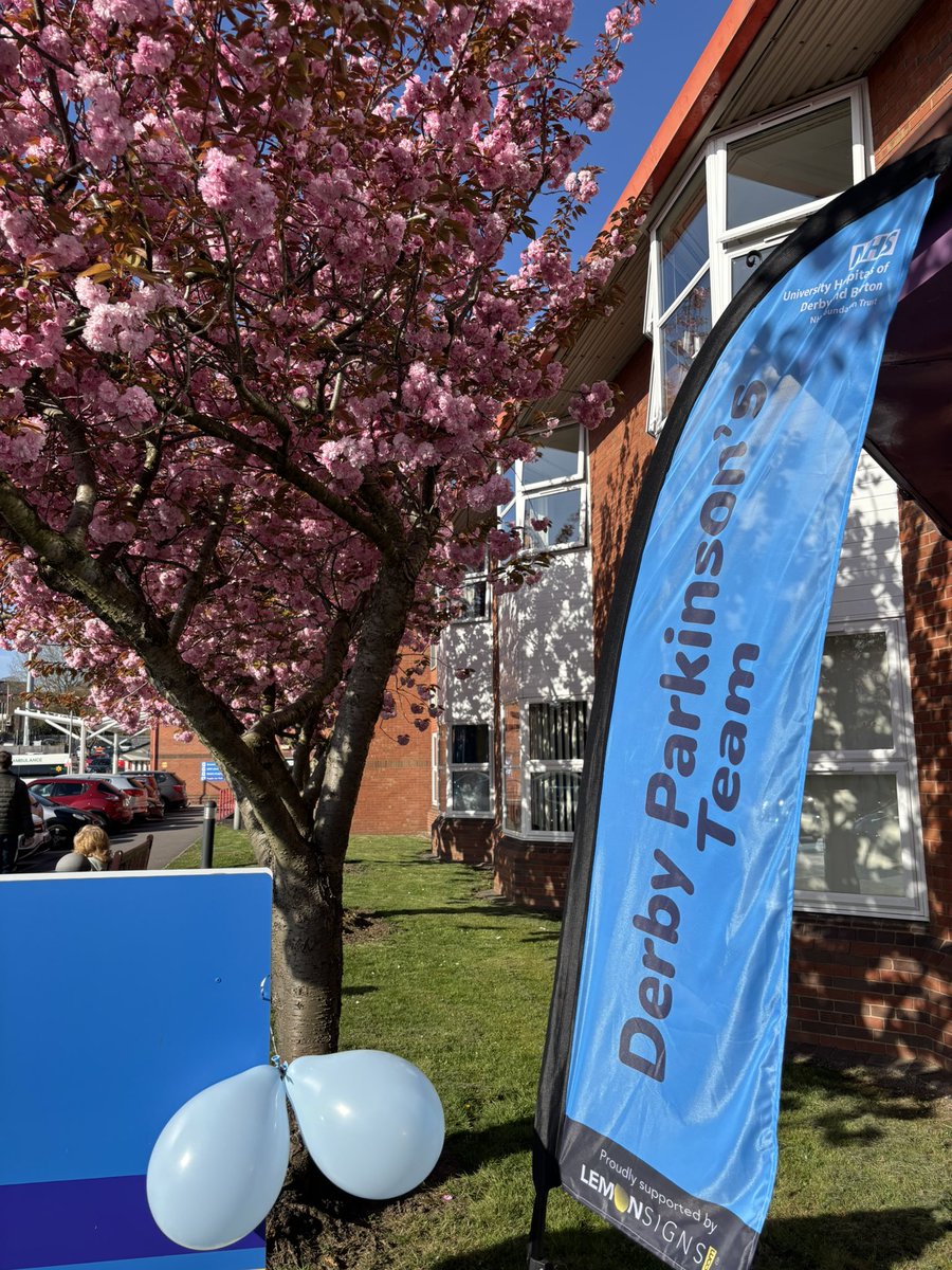 WORLD PARKINSON’S DAY IN DERBY!                   💙💙💙💙💙
Cake sale in the department 
<a href="/ScottBeighton/">Scott Beighton</a> doing a fantastic job! 
9-1pm or until all cakes have gone! 

<a href="/ParkinsonsUK/">Parkinson's UK</a> 
<a href="/SportParkinsons/">Sport Parkinson's</a> 
<a href="/ParkinsonsEN/">Parkinson's UK Excellence Network</a> 
<a href="/ParkinsonsEU/">Parkinson's Europe 🌷</a> 
<a href="/CureParkinsonsT/">Cure Parkinson's</a>