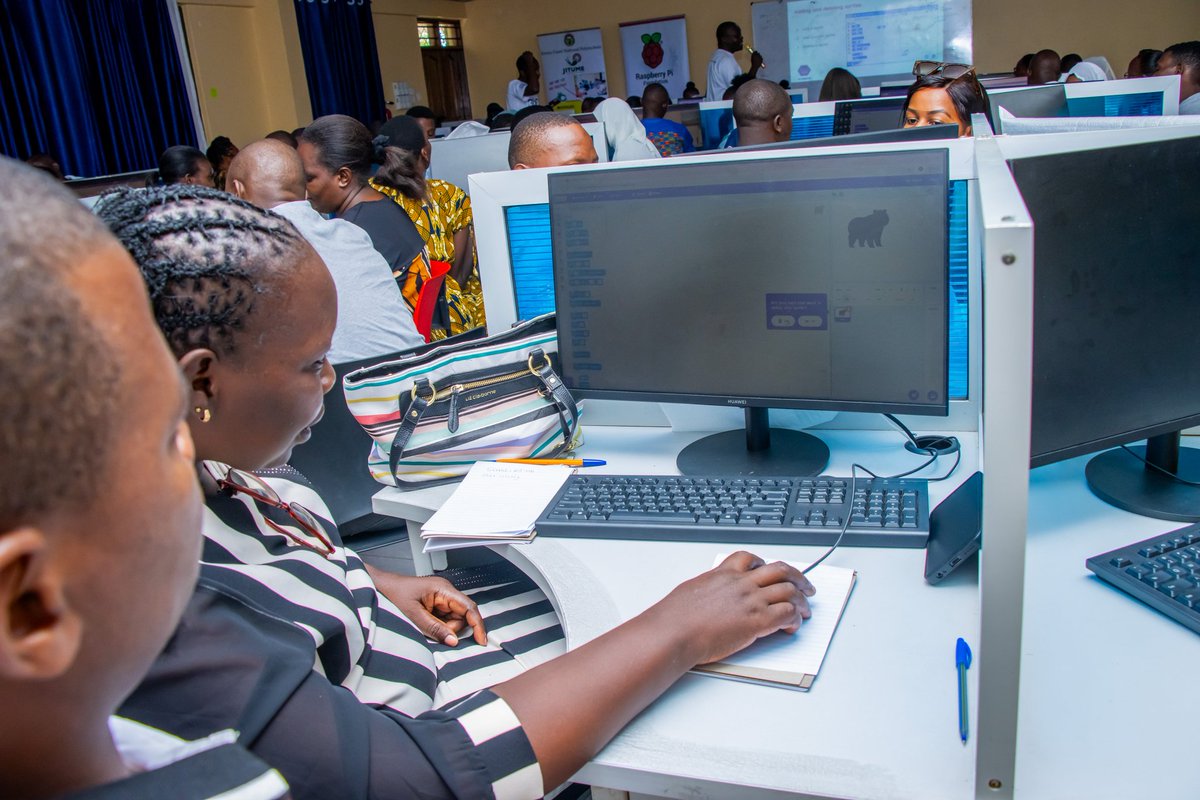 techkidzafrica's tweet photo. Hands-on learning is the focus on Day 2 of the #aclp Mombasa Chapter at @kenyacoastnpoly. Educators are engaging in Scratch programming sessions, all resources drawn from the @RaspberryPi_org Computing Curriculum.
Learn more about #TCC?
Click here: https://t.co/z60dSTm6a6 https://t.co/VL7WmHETSm