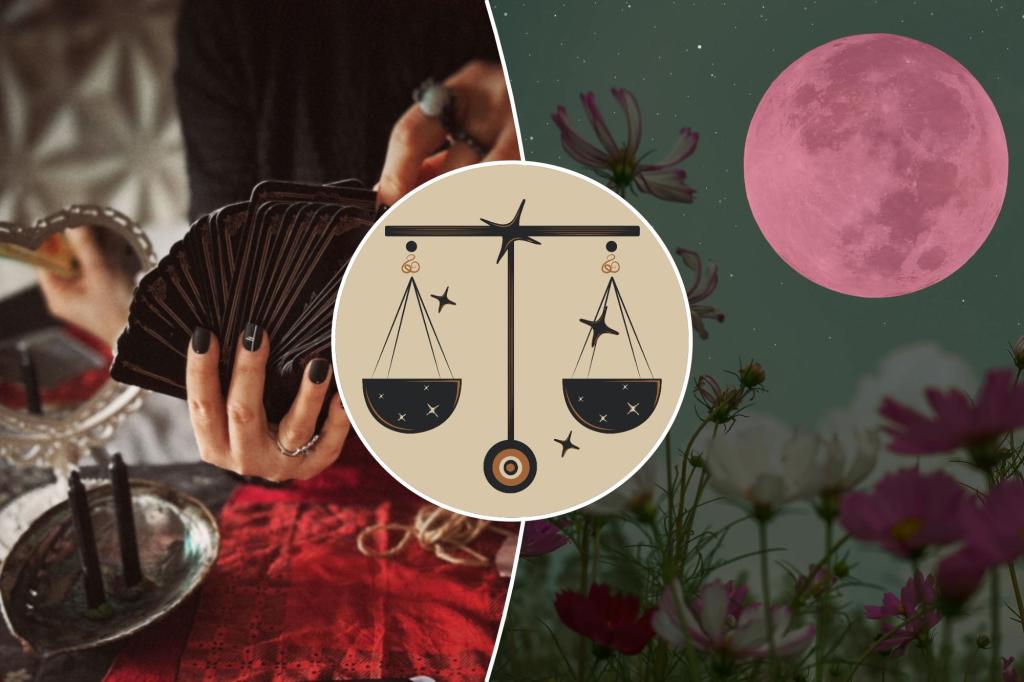 nypost's tweet photo. April 2025 full pink moon in Libra: It’s the right time to heal the fractured relationships in your life https://t.co/DO3YXxhUg2 https://t.co/WiZqe8egnk