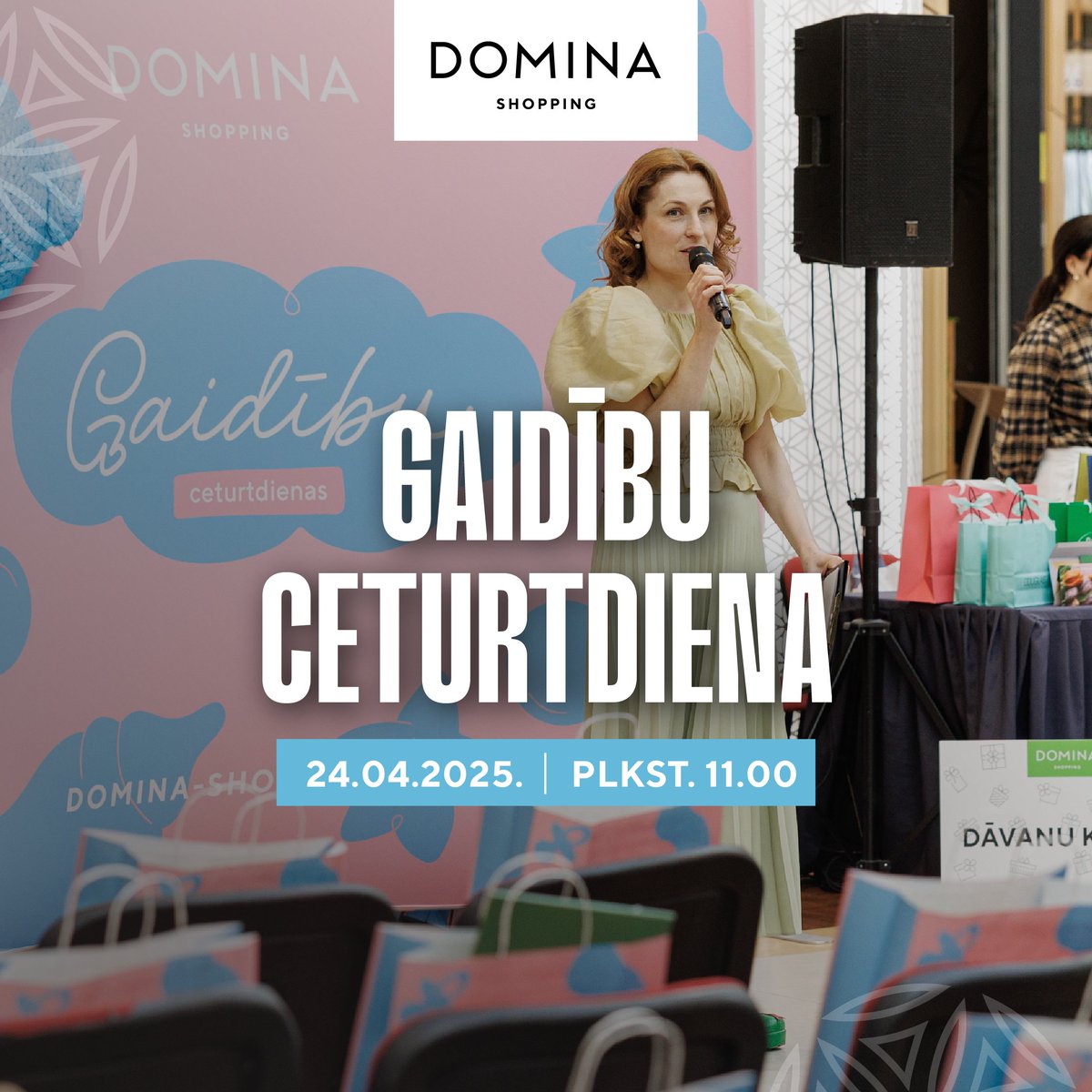 👩🏼‍🍼 Gaidību 4diena – platforma, kur jau 16 gadus topošie vecāki satiekas, iedvesmojas un uzzina svarīgāko par gaidību laiku!

Tiekamies 24. aprīlī plkst 11.00 – runāsim par virssvaru, drošu vidi mazulim, mutes veselību un zīdīšanu.

Uzzini vairāk: domina-shopping.lv/lv/pasakumi/ti…