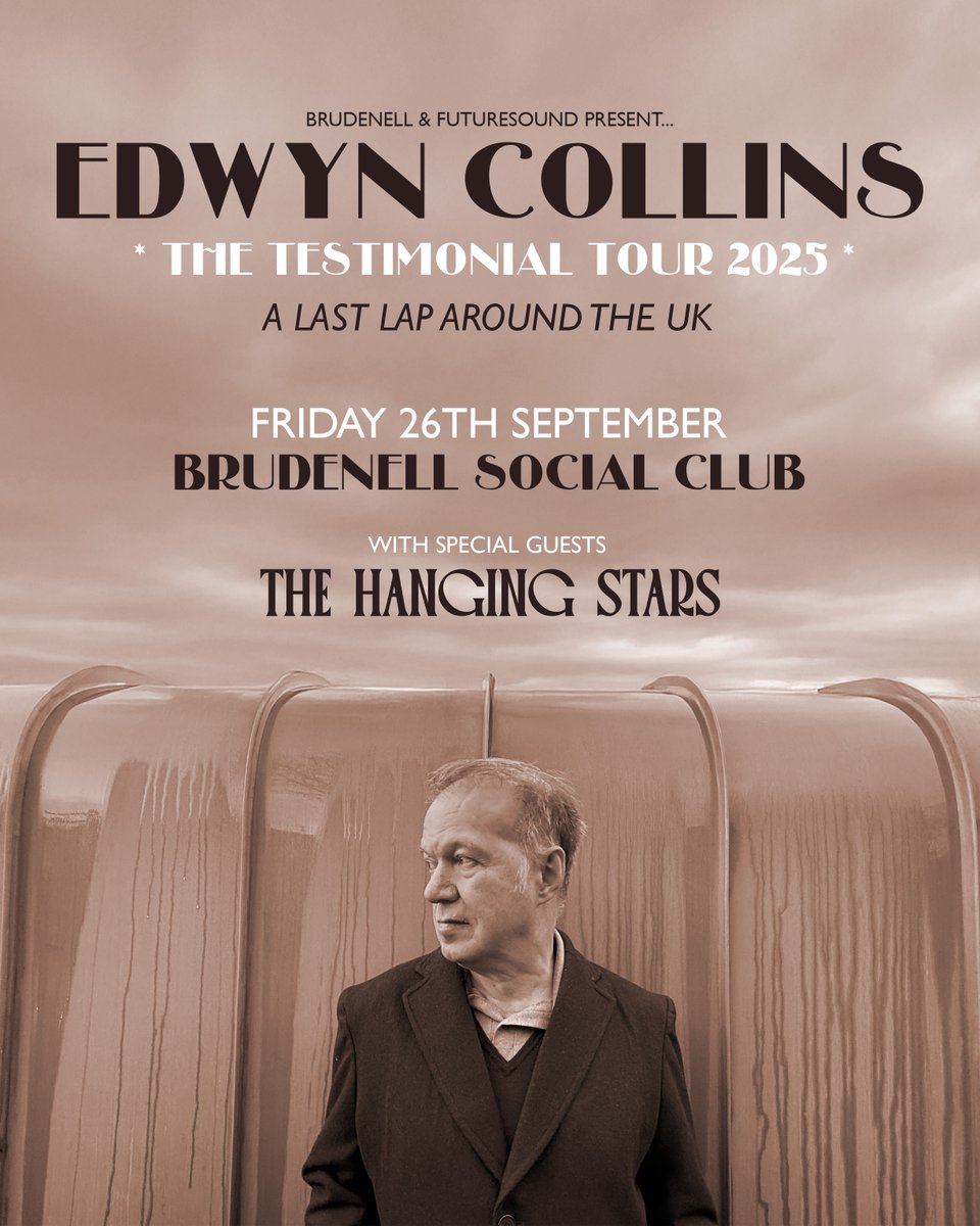 Nath Brudenell (@nath_brudenell) on Twitter photo Scottish musician, producer and former frontman of Orange Juice, <a href="/EdwynCollins/">Edwyn Collins</a> returns to The Brudenell on 26th September! ๐
+ support from <a href="/TheHangingStars/">TheHangingStars</a>๐
Tickets go on sale Monday @ 10AM. โ ๏ธ
โก๏ธ bit.ly/EdwynCollins-Lโฆ Scottish musician, producer and former frontman of Orange Juice, <a href="/EdwynCollins/">Edwyn Collins</a> returns to The Brudenell on 26th September! ๐
+ support from <a href="/TheHangingStars/">TheHangingStars</a>๐
Tickets go on sale Monday @ 10AM. โ ๏ธ
โก๏ธ bit.ly/EdwynCollins-Lโฆ