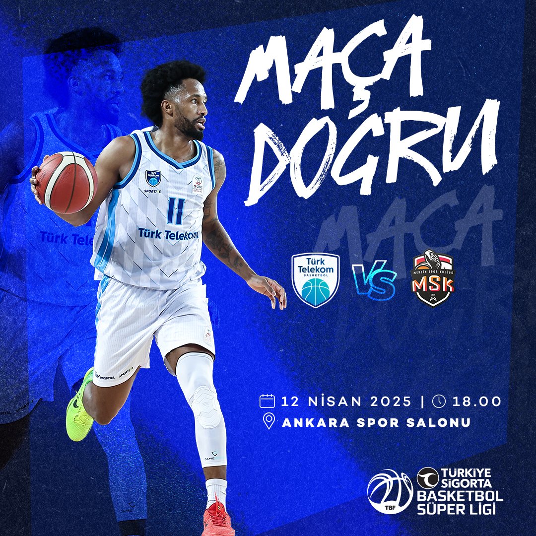 Türkiye Sigorta Basketbol Süper Ligi Asım Pars Sezonu 24. haftasında evimizde Mersin Spor ile karşılaşacağız 🤍💙

#AnkaraBasketbolu
#Kaizen
#WeAreHereForAReason