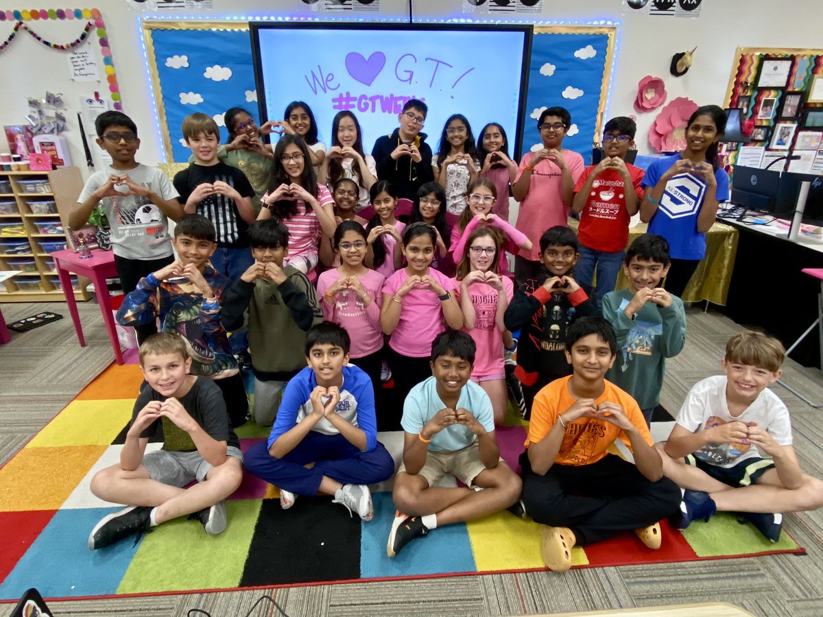 HughesGT100's tweet image. We are so grateful for the commitment to  our Gifted &amp;amp; Talented Program in @ProsperISD ! Pink represented our brains this week @hugheselem as we celebrated GT Awareness Week! #TAGT #GTWEEK @GTProsperISD @R10gifted @Region10ESC