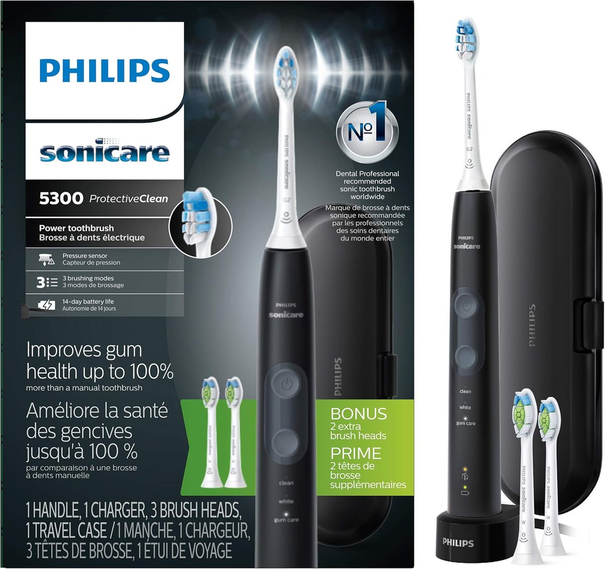 bargainhubdeals's tweet image. Philips Sonicare ProtectiveClean 5300 Rechargeable Electric Toothbrush, with Pressure Sensor, 3 Cleaning Modes, SmarTimer and QuadPacer, with 2 Bonus Brush Heads, Travel Case, Black, Model HX6423/34 for  $79.96

sovrn.co/zfpnpmb

#ad #SpoonSet #deals