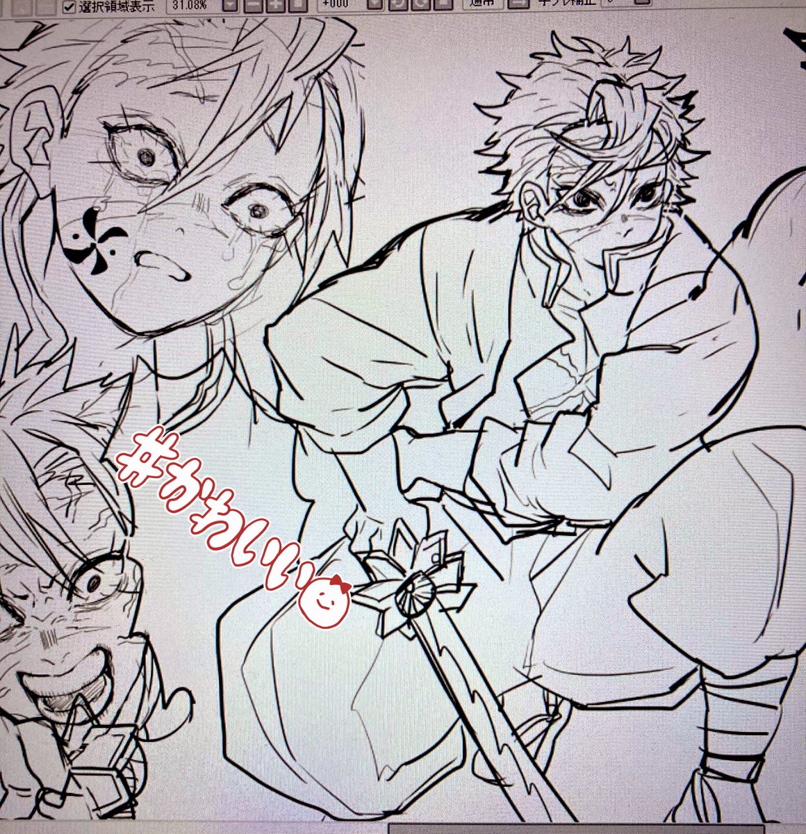 お仕事の合間にずっと実弥描いてる すき 