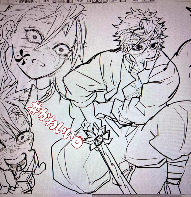 お仕事の合間にずっと実弥描いてる すき 