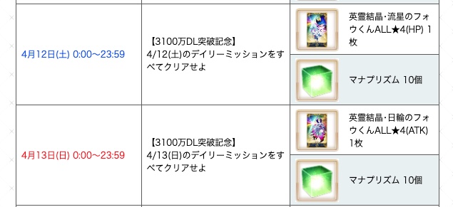 appmediafgo's tweet image. 今週末12日(土)、13(日)のデイリーミッション報酬は★4フォウくん！！
忘れやすいので必ずクリアするようにしましょう。
appmedia.jp/fategrandorder…
#FGO