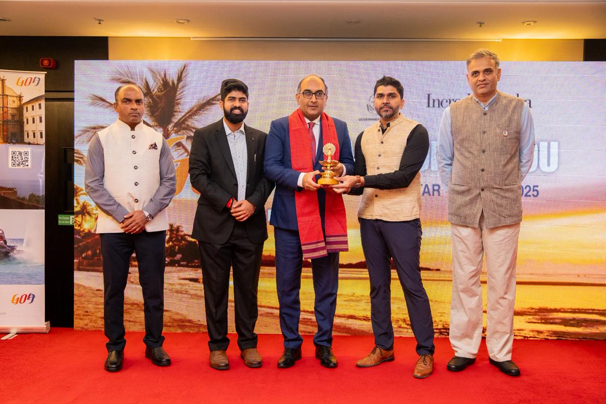 TourismGoa's tweet photo. Goa’s vibrant tourism offerings were prominently showcased at the #GoaRoadshow in #Qatar, which saw the presence of HE Vipul, Ambassador of India to Qatar, along with the Goa tourism delegation. The delegation included Mr. Kuldeep Arolkar, Managing Director, GTDC and OSD to the Hon’ble Tourism Minister, Mr. Shawn Mendes, Mr. Kundan Naik, Deputy General Manager, GTDC, and TTAG President Mr. Jack Sukhija. MD, GTDC Mr. Kuldeep Arolkar delivered an insightful presentation focusing on Goa’s sustainable tourism practices, infrastructure development, and the vision for integrating #RegenerativeTourism to offer enriching experiences. The event also emphasized Goa's emerging role as a year-round destination, with a focus on eco-tourism, cultural heritage, and wellness.
@RohanKhaunte @sanjeevahuja007